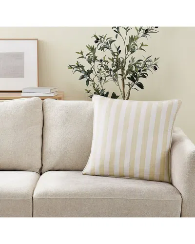 Brooklyn Loom Levi Stripe Decorative Pillow In Brown