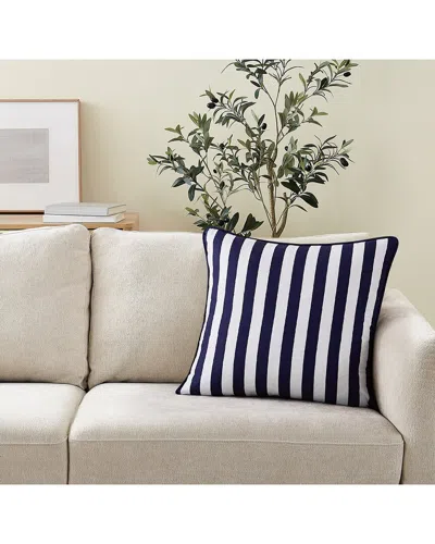 Brooklyn Loom Levi Stripe Decorative Pillow In Black