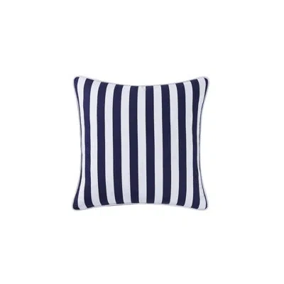 Brooklyn Loom Levi Stripe Decorative Pillow In White,navy