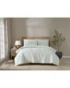 Brooklyn Loom Levi Stripe Comforter Set In White