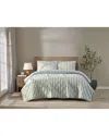 Brooklyn Loom Levi Stripe Quilt Set In Green