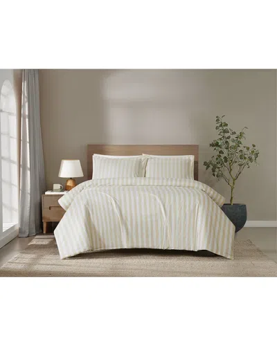 Brooklyn Loom Levi Stripe Quilt Set In Neutral