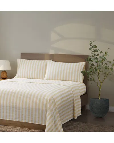 Brooklyn Loom Levi Stripe Sheet Set In Brown