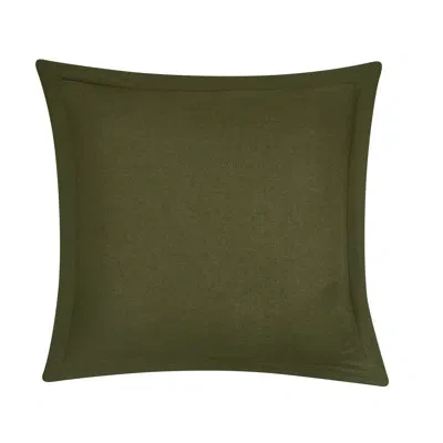 Brooklyn Loom Linen Euro Sham In Moss Green