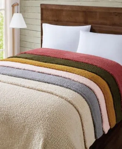 Brooklyn Loom Marshmallow Sherpa Blankets In Multi