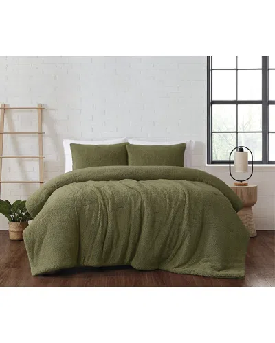 Brooklyn Loom Marshmallow Sherpa Comforter Set