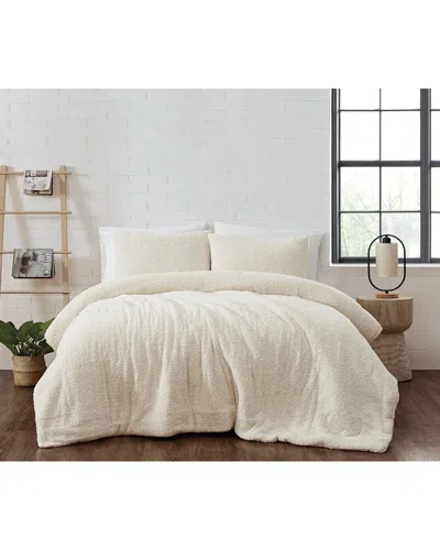 Brooklyn Loom Marshmallow Sherpa Comforter Set In Ivory