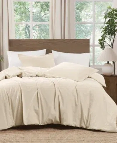 Brooklyn Loom Matte Cotton Velvet 3 Piece Comforter Sets In Neutral