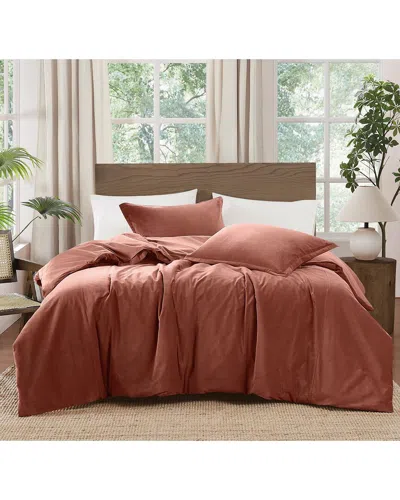 Brooklyn Loom Matte Cotton Velvet Comforter Set