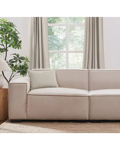 Brooklyn Loom Matte Cotton Velvet Decorative Pillow In Brown