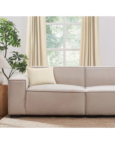 Brooklyn Loom Matte Cotton Velvet Decorative Pillow In Gold