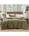 Brooklyn Loom Matte Cotton Velvet Comforter Set