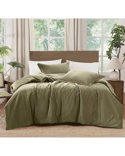 BROOKLYN LOOM BROOKLYN LOOM MATTE COTTON VELVET DUVET SET