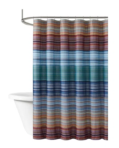 Brooklyn Loom Met Stripe Yarn Dye Shower Curtain In Multi