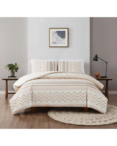 BROOKLYN LOOM BROOKLYN LOOM MIA TUFTED TEXTURE DUVET COVER SET