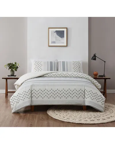 Brooklyn Loom Mia Tufted Texture Duvet Cover Set In Multi