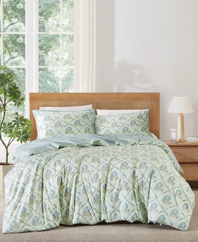 Brooklyn Loom Olivia Floral 3-piece Duvet Cover Set, Full/queen In Multi