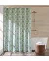 Brooklyn Loom Olivia Shower Curtain In Green
