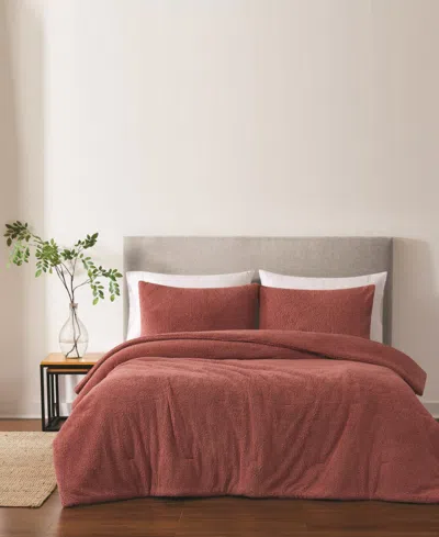 Brooklyn Loom Oversized Marshmallow Sherpa 3-pc. Comforter Set, King In Pink