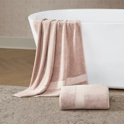 Brooklyn Loom Oversized Solid Turkish 2-pc. Bath Sheet In Pink