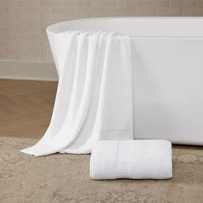 Brooklyn Loom Oversized Solid Turkish 2-pc. Bath Sheet In White