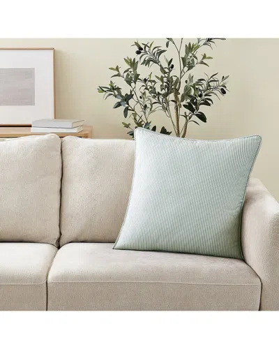 Brooklyn Loom Pinstripe Decorative Pillow In Blue