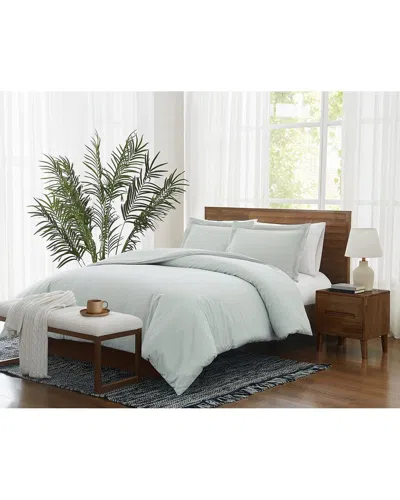 Brooklyn Loom Pinstripe Green Comforter Set