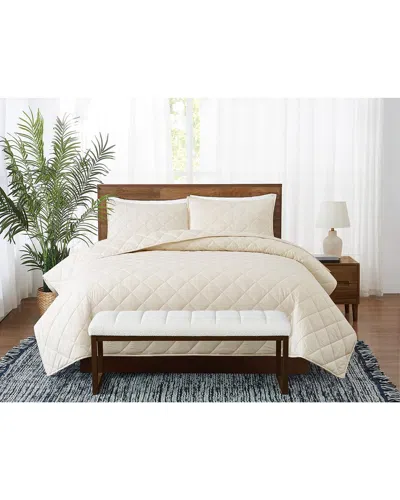 Brooklyn Loom Pinstripe Quilt Set In Neutral