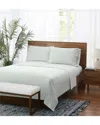 Brooklyn Loom Pinstripe Sheet Set In White