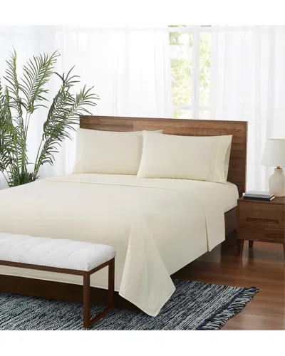 Brooklyn Loom Pinstripe Sheet Set In White