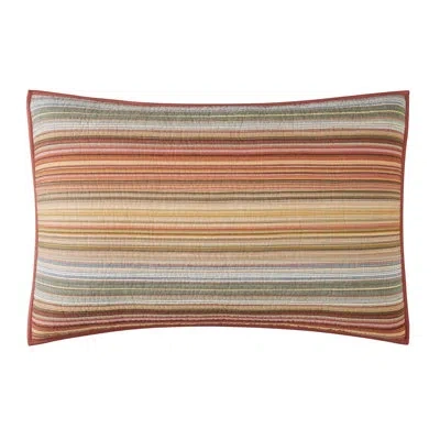 Brooklyn Loom Quilt Set In Orange,gray,red
