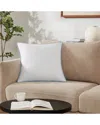 Brooklyn Loom Solid Contrast Piped Decorative Pillow In White