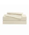 Brooklyn Loom Solid Cotton Percale 3-pc. Sheet Set, Twin Xl In Neutral