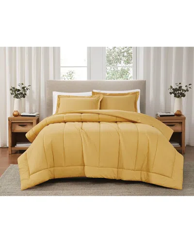 BROOKLYN LOOM BROOKLYN LOOM SOLID COTTON PERCALE COMFORTER SET