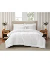 Brooklyn Loom Solid Cotton Percale Comforter Set In White