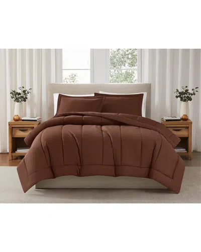 BROOKLYN LOOM BROOKLYN LOOM SOLID COTTON PERCALE COMFORTER SET