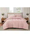 Brooklyn Loom Solid Cotton Percale Comforter Set