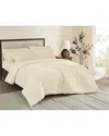 Brooklyn Loom Solid Cotton Percale Duvet Set In Neutral