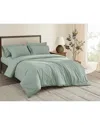 Brooklyn Loom Solid Cotton Percale Duvet Set