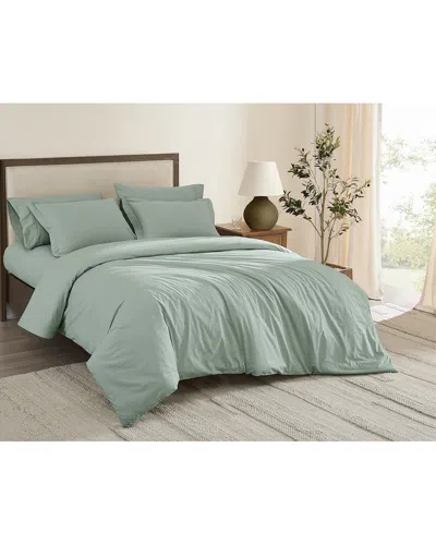 BROOKLYN LOOM BROOKLYN LOOM SOLID COTTON PERCALE DUVET SET
