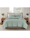 Brooklyn Loom Solid Cotton Percale Quilt Set