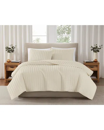 Brooklyn Loom Solid Cotton Percale Quilt Set