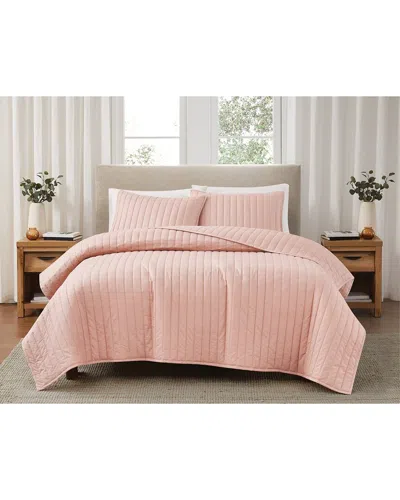 Brooklyn Loom Solid Cotton Percale Quilt Set