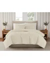 Brooklyn Loom Solid Cotton Percale Quilt Set In Neutral