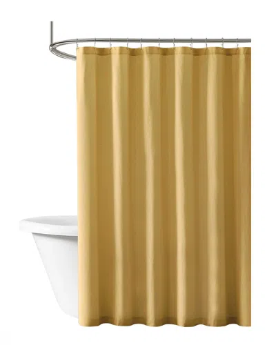 Brooklyn Loom Solid Cotton Percale Shower Curtain In Multi