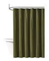 Brooklyn Loom Solid Cotton Percale Shower Curtain In Multi