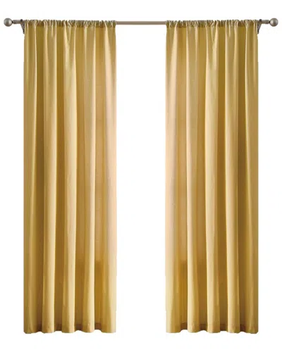 Brooklyn Loom Solid Cotton Percale Window Curtain Pair In Animal Print