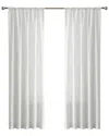 Brooklyn Loom Solid Cotton Percale Window Curtain Pair