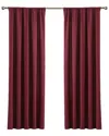 Brooklyn Loom Solid Cotton Percale Window Curtain Pair In Multi