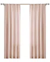 Brooklyn Loom Solid Cotton Percale Window Curtain Pair In Pink